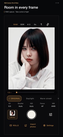 RAW Camera: Film & Filters screenshot 1