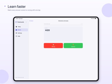Flashcards Made Easy. Learn! iPad screenshot