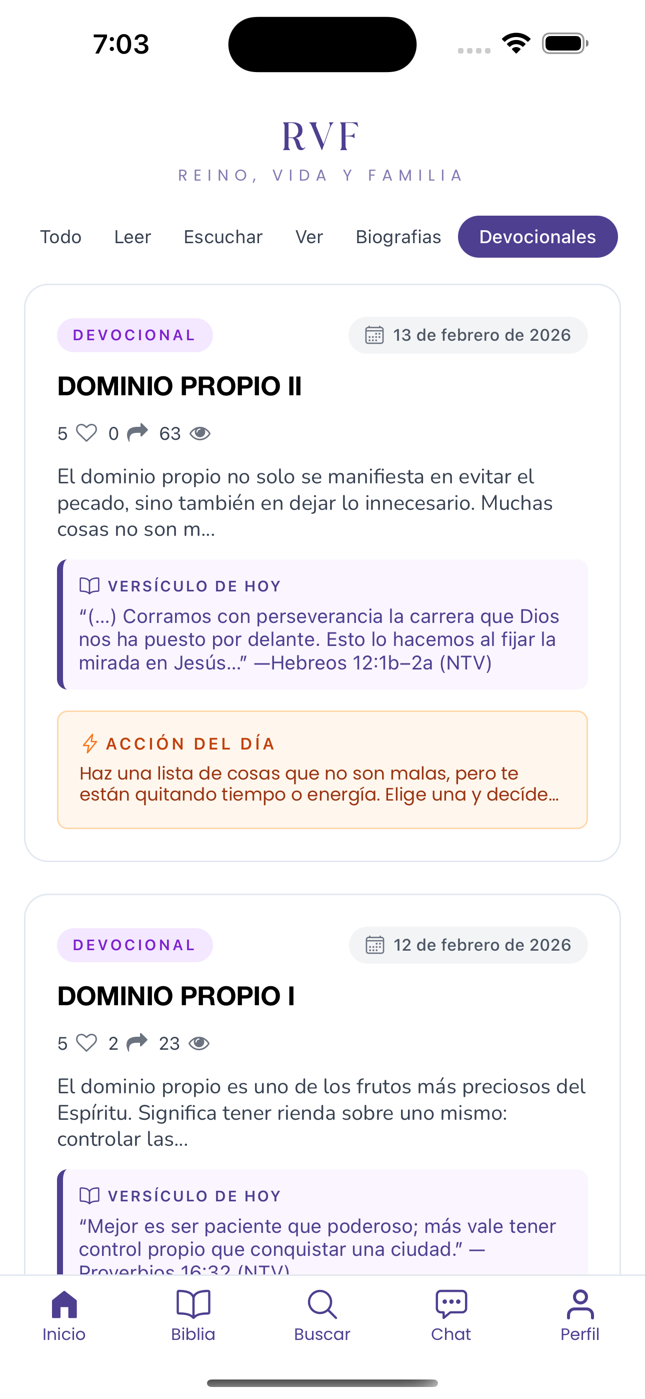 Reino, Vida y Familia screenshot 6