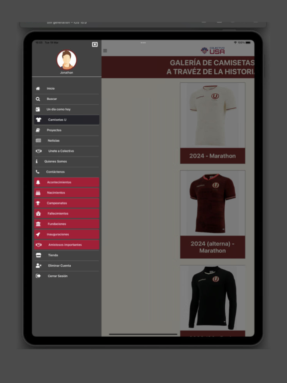 Colectivo World iPad screenshot 2 - Sports app