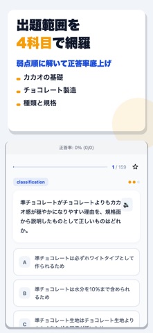 チョコレート検定 合格ドリル iPhone screenshot