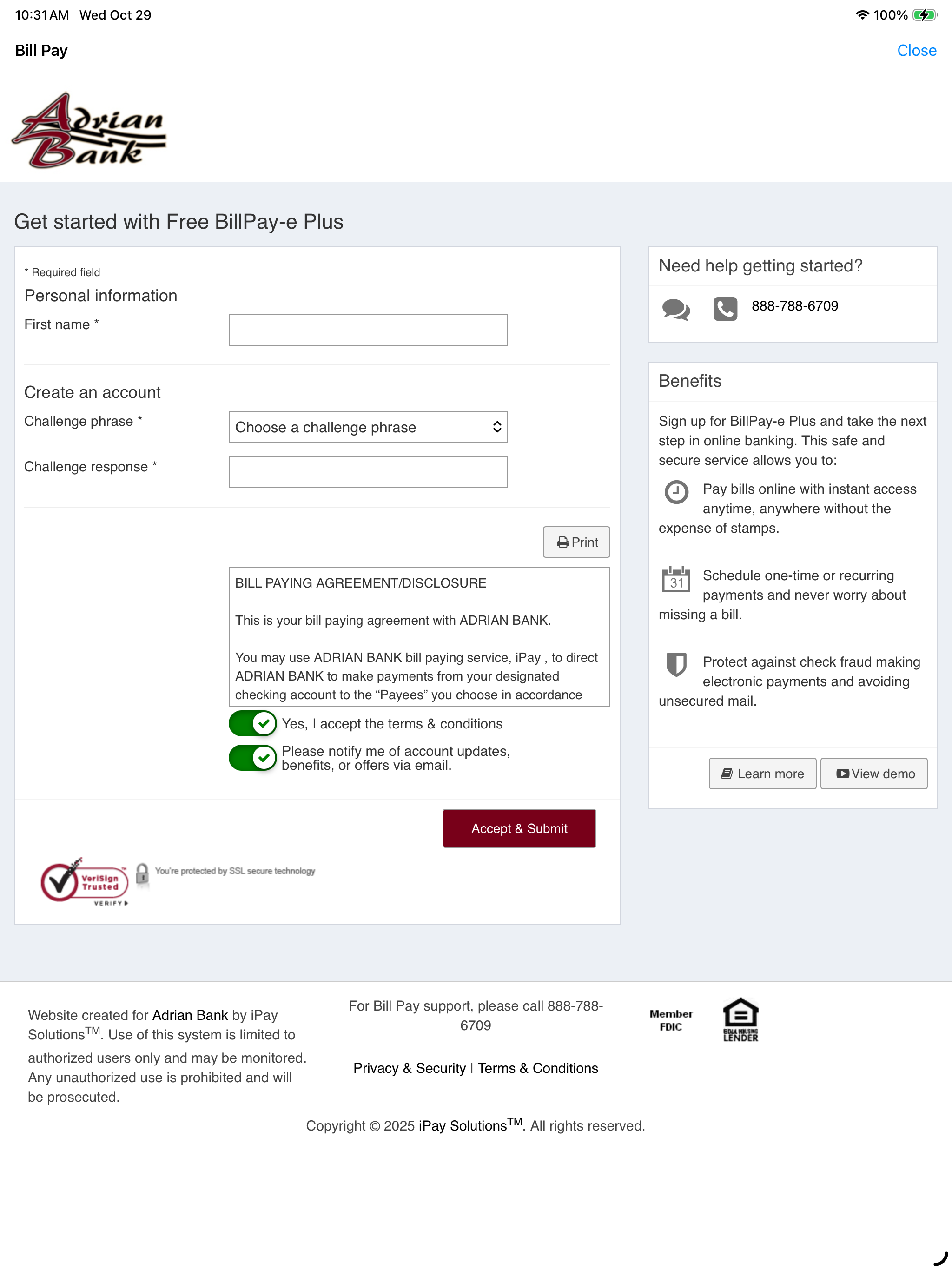 Adrian Bank Mobile Banking