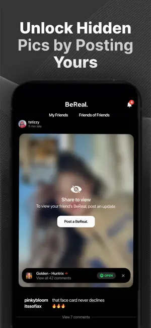 BeReal: Photos & Friends Daily iPhone screenshot 5