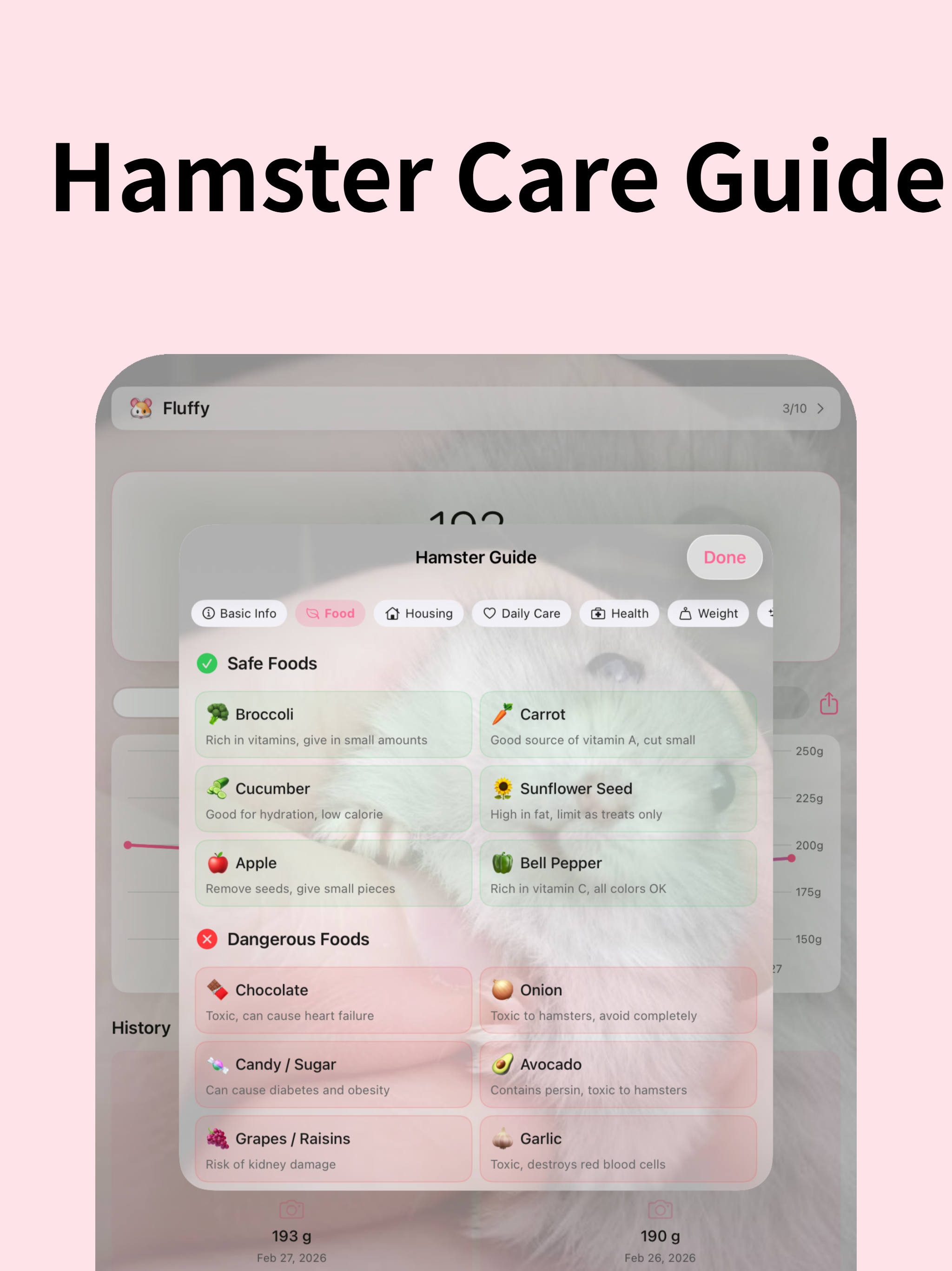 Hamster Care - Pet Photo Log screenshot 7