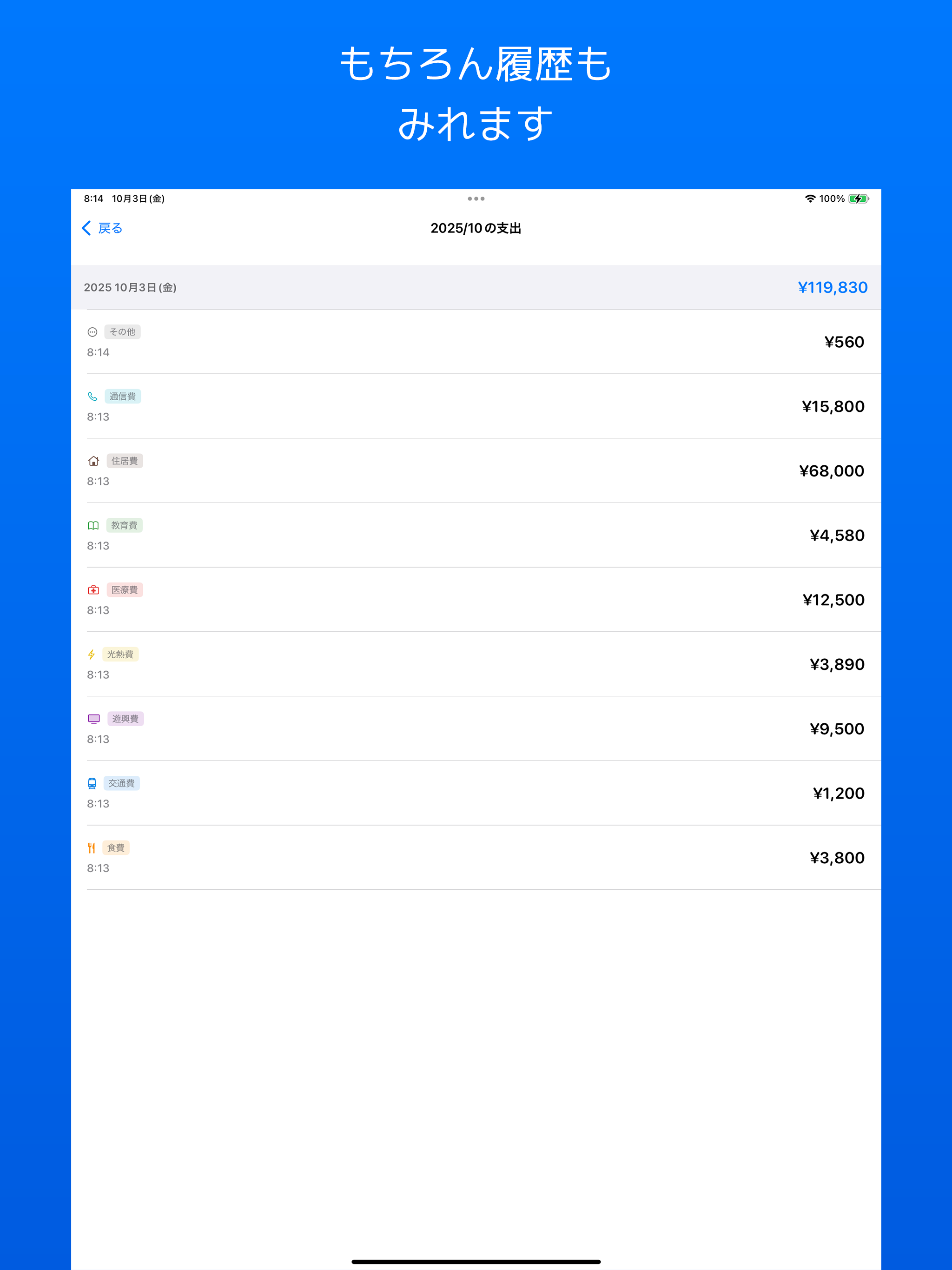 超簡単家計簿 screenshot 9
