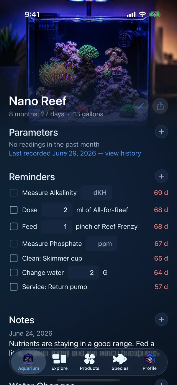 Screenshot #1 pour AquaticLog