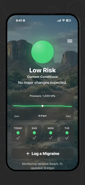 Migraine Weather Forecast screenshot 3