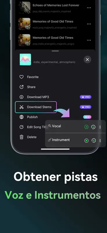 Songdio - creador de música AI screenshot 7 of 8