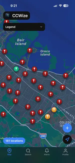 CCWize - Carry Laws & Planning screenshot 1