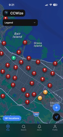 CCWize - Carry Laws & Planning iPhone screenshot