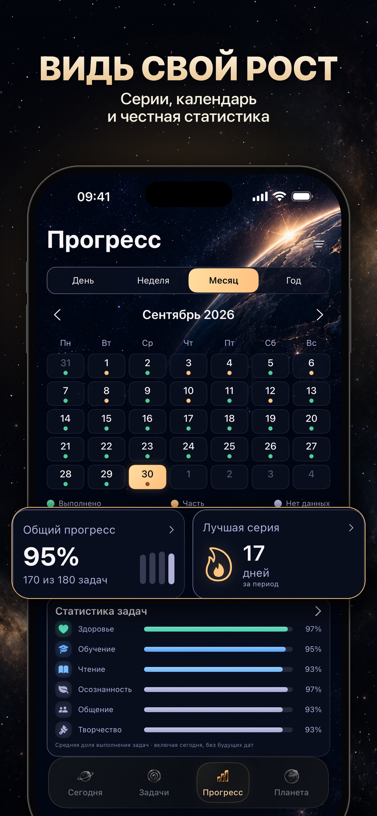 Screenshot 4 of FocusLock: Трекер привычек