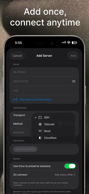 VVTerm: Native SSH Client iPhone screenshot 2
