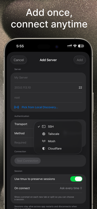 VVTerm: Native SSH Client Screenshot 2 of 7