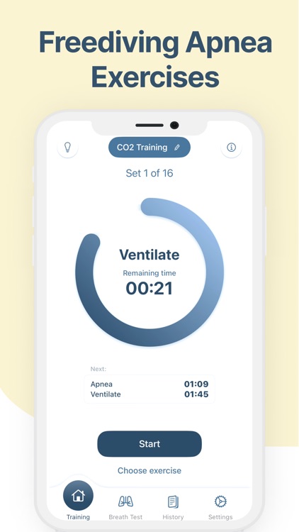 Freediving Apnea Exercise