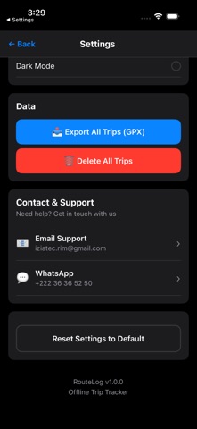 RouteLogs screenshot