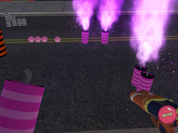 Permainan kembang petasan 3D