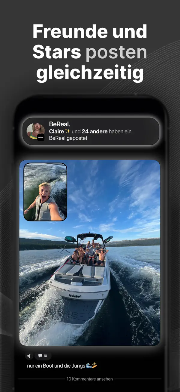 BeReal. Deine Freunde in echt. iPhone App Screenshot 3 – Soziale Netzwerke