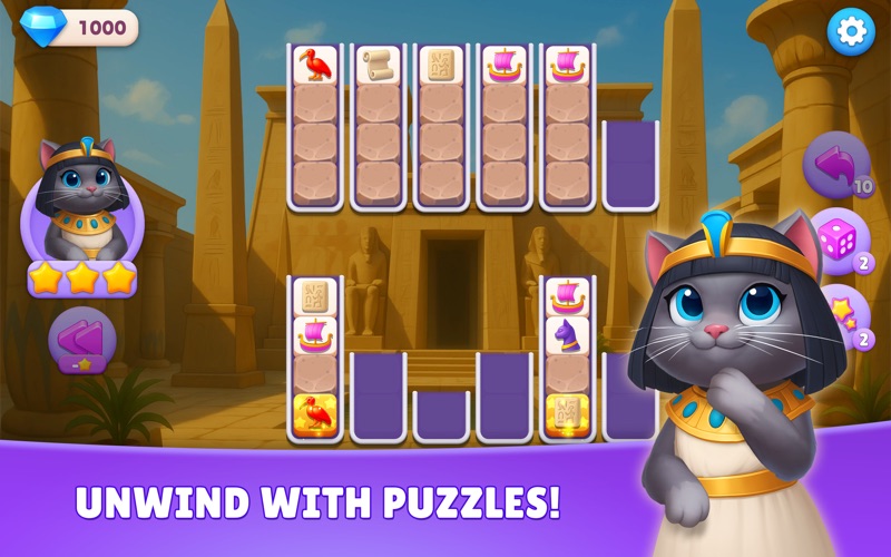 Sort Pawzzle: Paws of Pharaoh iPhone screenshot