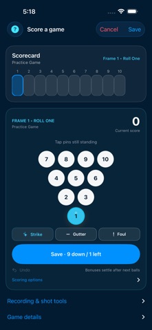 LaneMate : Bowling Scores Screenshot 4 of 9