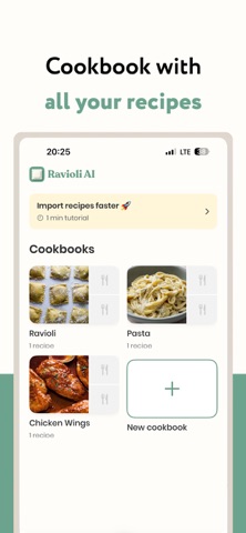 Ravioli AI: Recipe Saver screenshot