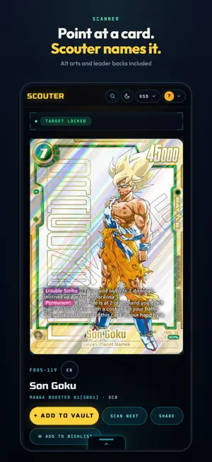 Scouter: Card Scanner & Vault screenshot 2