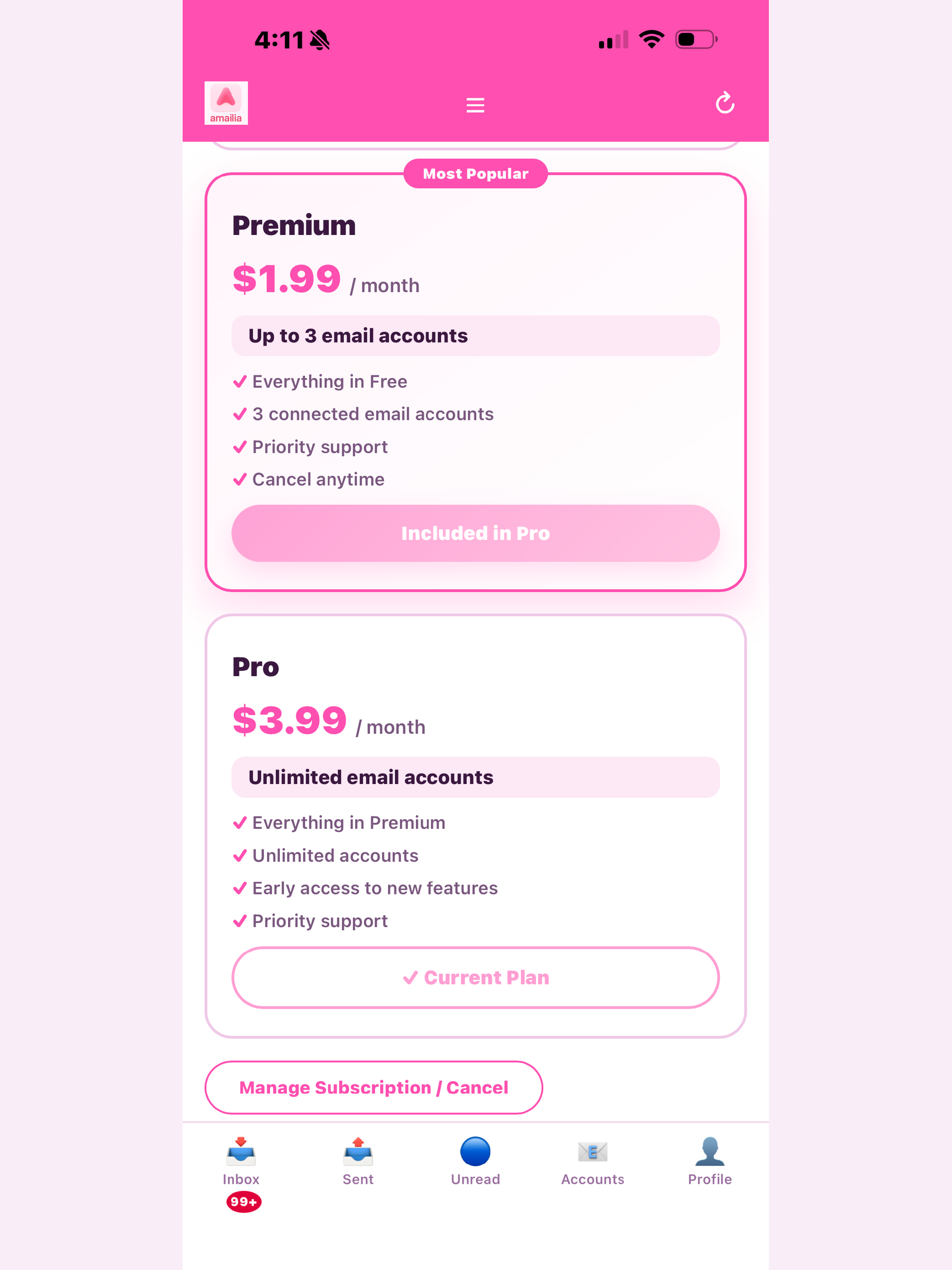 Amailia – Unified Email Inbox