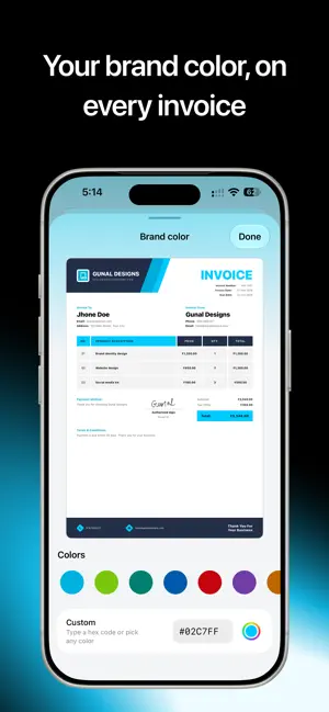 BrandInvoice: Invoice Maker screenshot 4
