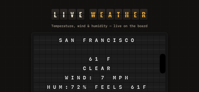 AeroFlap Split-Flap Clock AI+ Screenshot 1 of 10