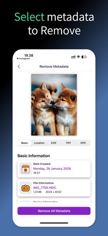 Metadata Remover screenshot
