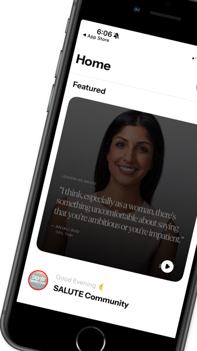 SALUTE Community iPhone screenshot 1 - Social Networking app