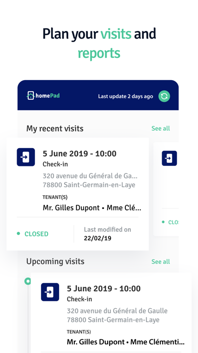 homePad App Rental inspection Screenshot