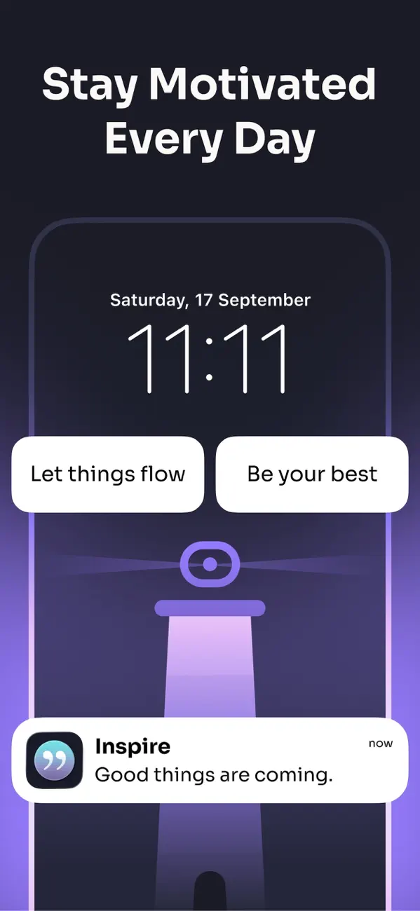 Screenshot #1 pour Inspire: Daily Motivation