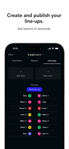 Footify iPhone screenshot