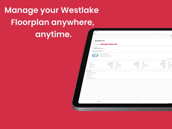 Westlake Flooring Mobile iPad screenshot 1 - Business app
