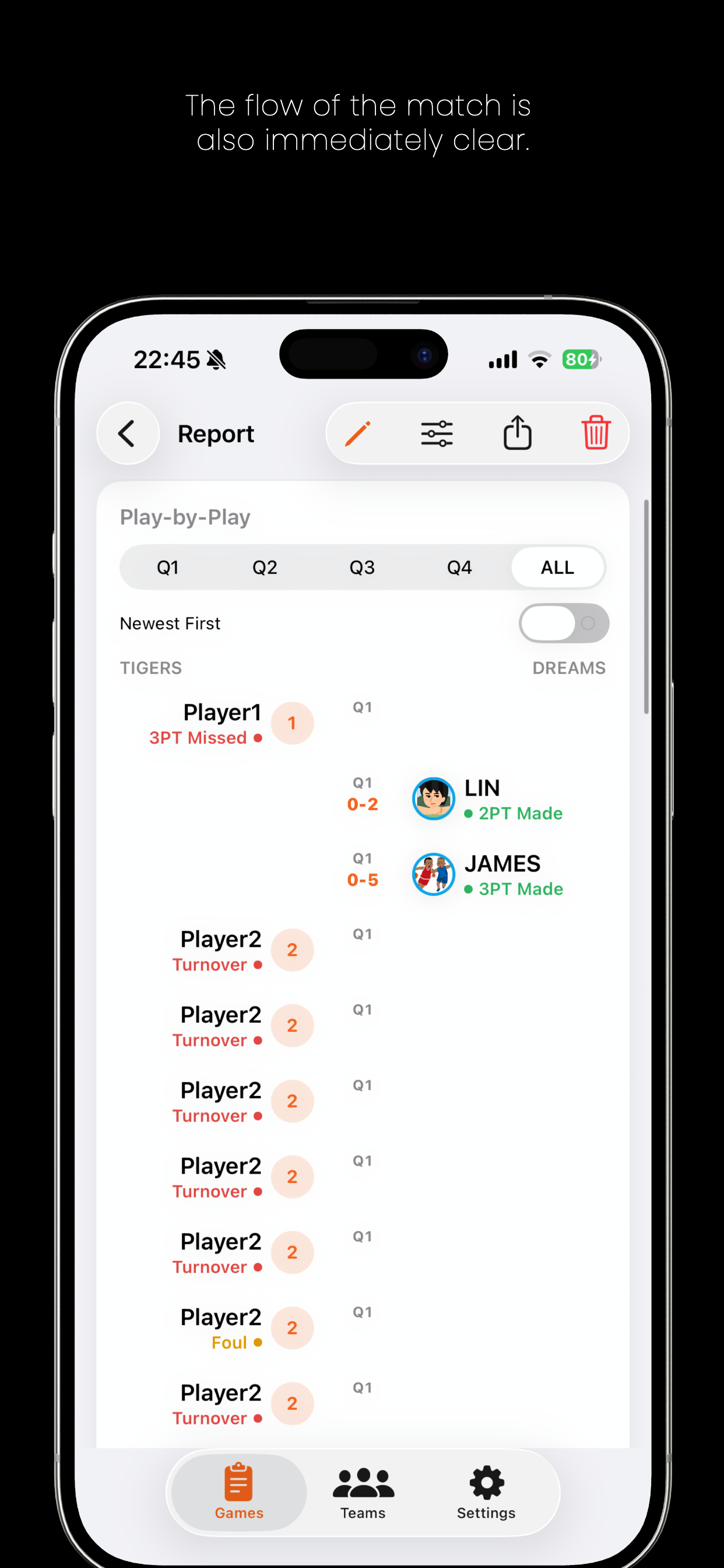 Basket Scorebook screenshot 5