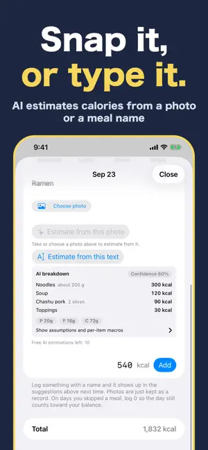 Calorie Ledger Book screenshot 3