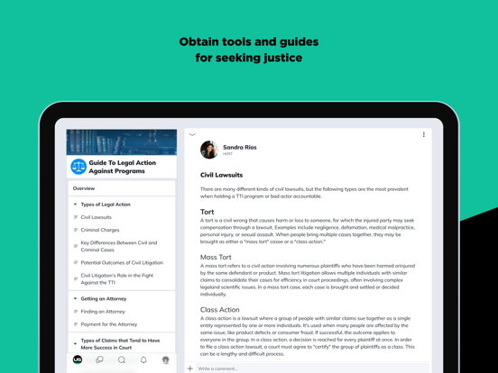 Unsilenced Impact iPad screenshot 4 - Social Networking app