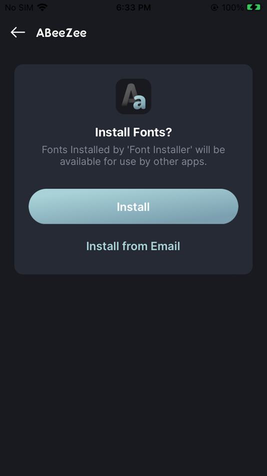 #5. Font Installer - Install fonts (iOS) By: Reva Desai