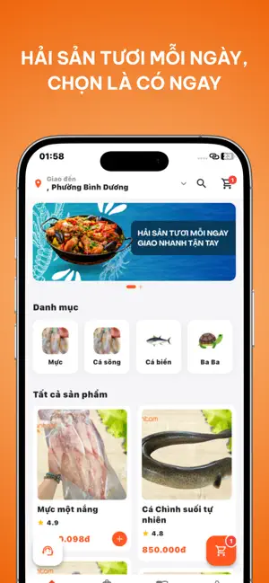 An Tâm Food: Đặt Hải Sản screenshot 1