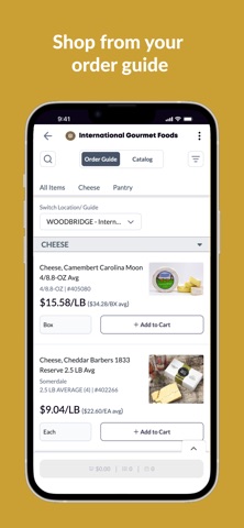 International Gourmet Foods screenshot