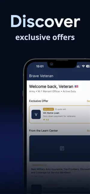 Brave Veteran: Benefits Guide screenshot 3
