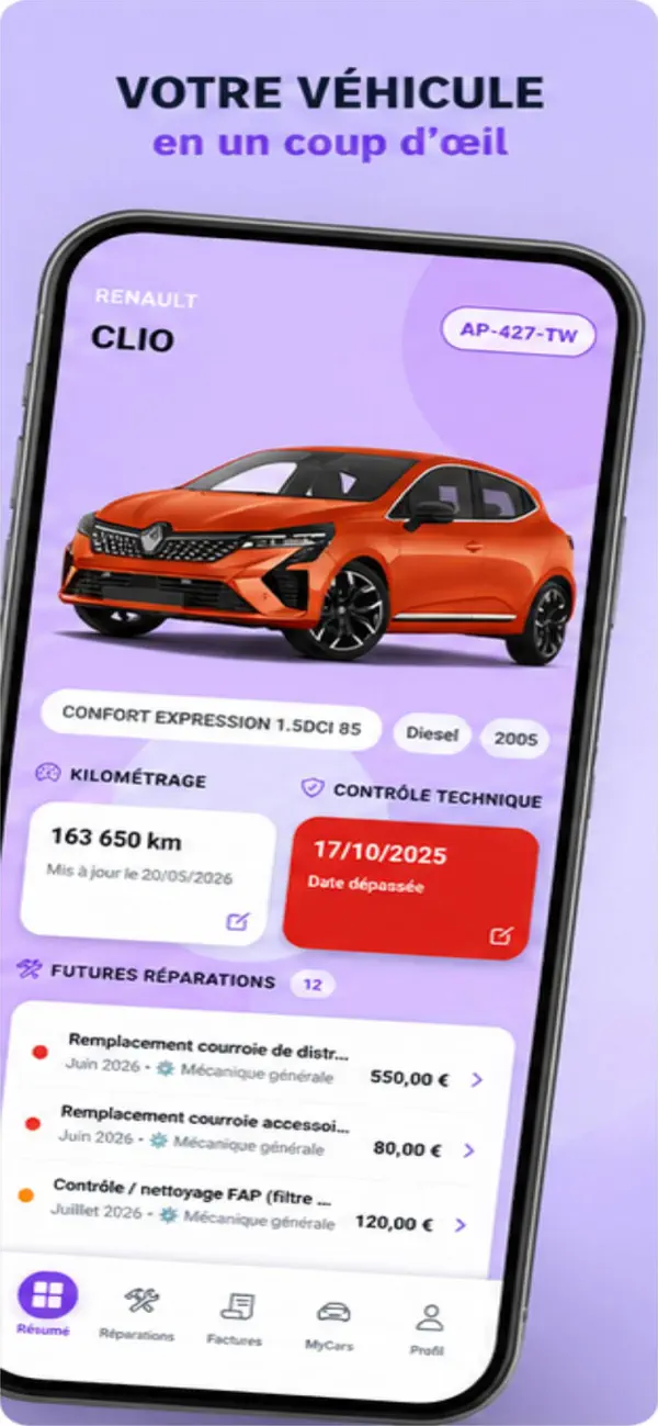 Screenshot #2 pour MyCars - Entretien Voitures IA