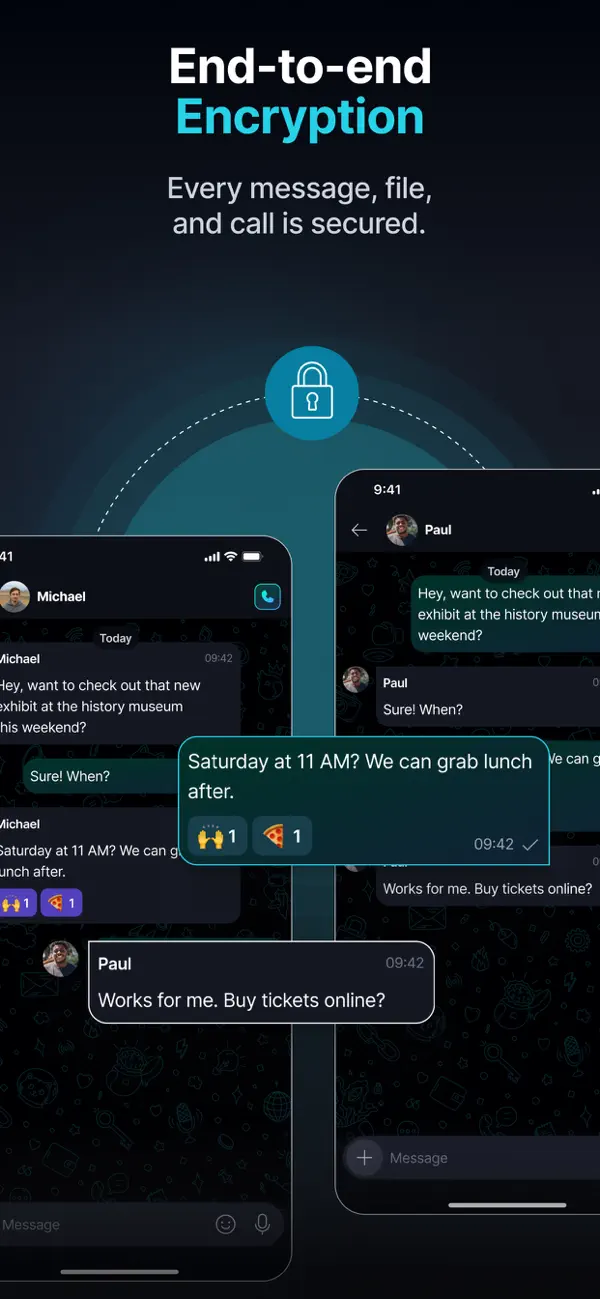 Keet - Private Encrypted Chat iPhone App Screenshot 2 – Soziale Netzwerke