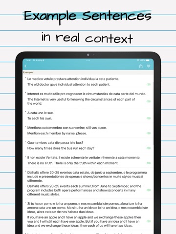Interlingua English Dictionary iPad screenshot