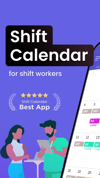 Shift Days: Work Hour Calendar