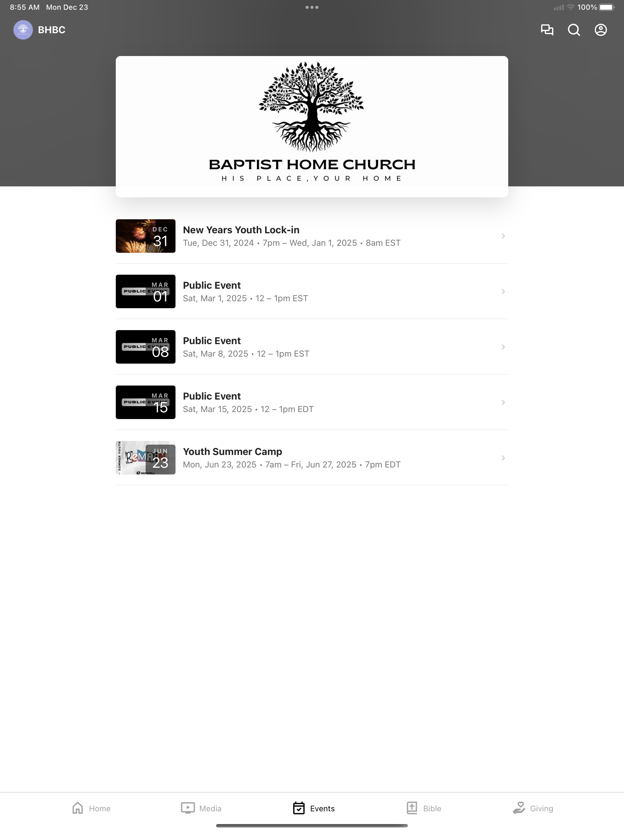 Baptist Home Church screenshot 6