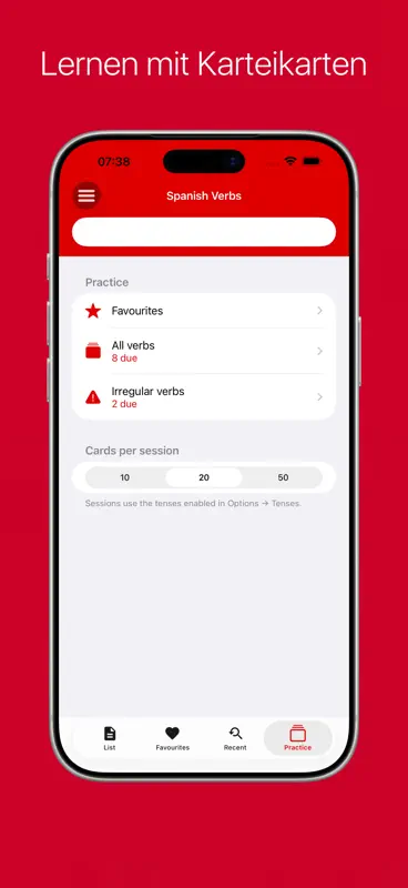 Verbes espagnols Pro screenshot 8 of 9