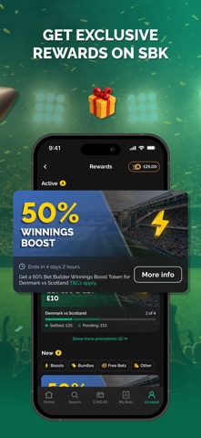 SBK Sports Betting Online iPhone screenshot 4