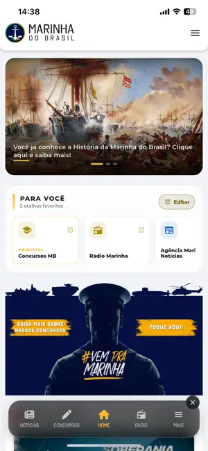 Marinha do Brasil iPhone screenshot 1