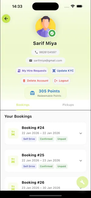 GetGo-Car Booking Platform screenshot 4